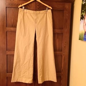 GAP Stretch Modern Fit Flare Wide Leg Khaki Pants Womens Size 12R